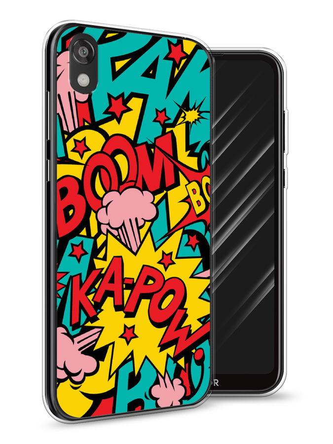 

Чехол Awog на Huawei Y5 2019 "Постер pop art", Голубой;желтый;красный, 69050-9