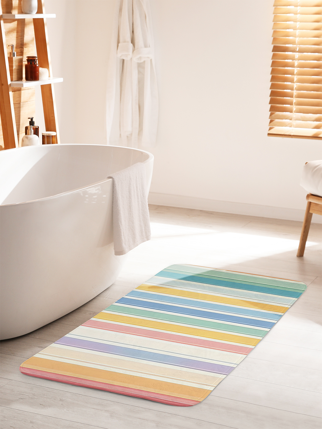 

Коврик для ванной туалета душа JoyArty "Цветная полоска", bath_sd1825_60x100