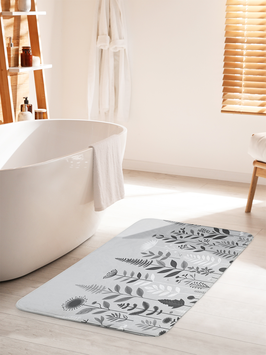 

Коврик для ванной туалета душа JoyArty "Спокойные цветы", bath_sd1820_60x100