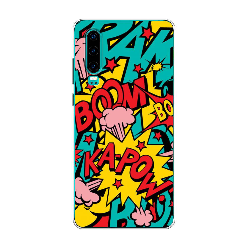 

Чехол Awog на Huawei P30 "Постер pop art", Голубой;желтый;красный, 68550-9