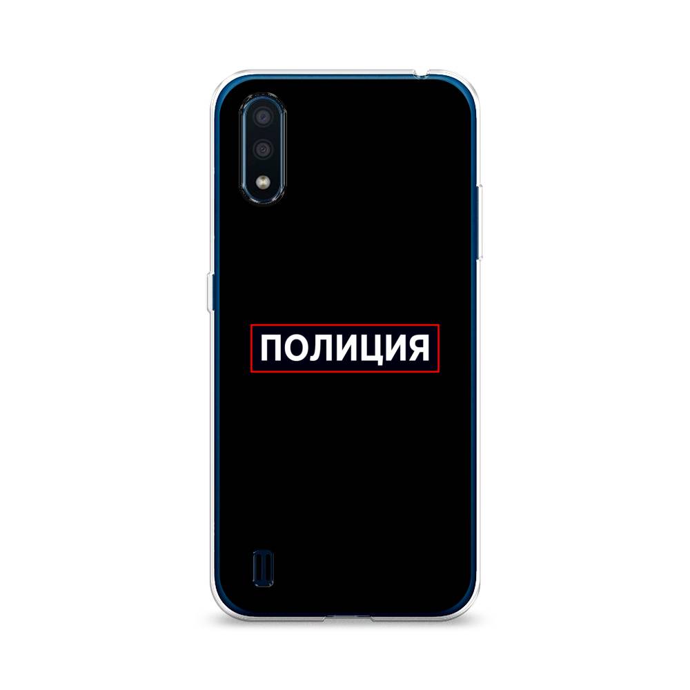 

Чехол Awog на Samsung Galaxy M01 / Самсунг M01 "Police logo", Черный;белый;красный, 2101150-5