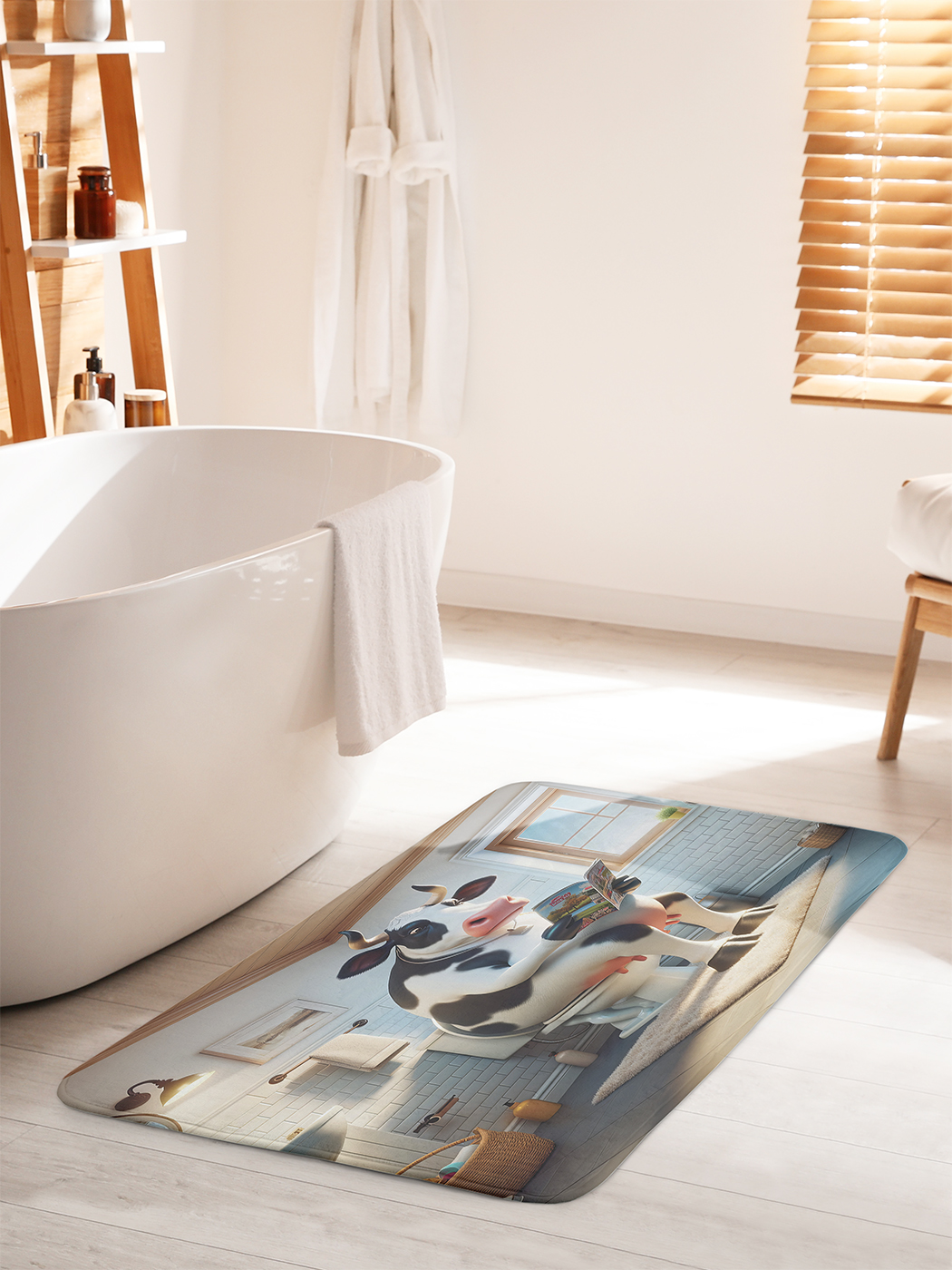 

Коврик для ванной туалета душа JoyArty "Увлекательное чтение", bath_sd1787_60x100
