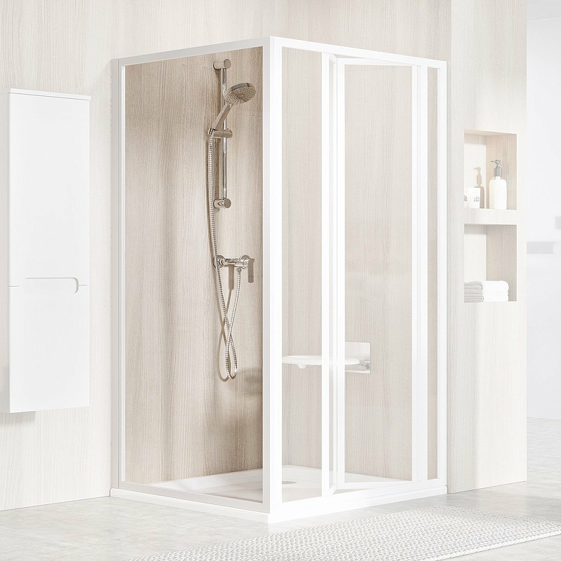 

Душевая стенка Ravak Supernova PSS-80 940401O2Z1 профиль Белый стекло Transparent, Supernova