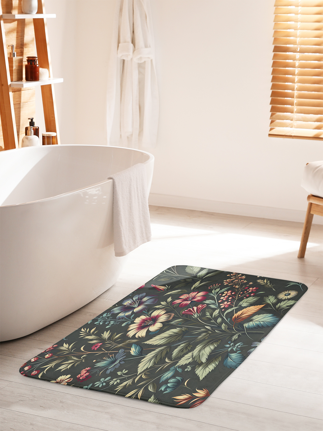 

Коврик для ванной туалета душа JoyArty "Полевые лилии", bath_sd1779_60x100