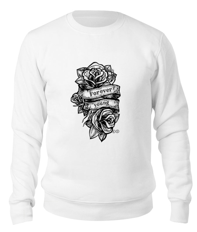 

Свитшот унисекс Printio Forever young белый XS, Forever young