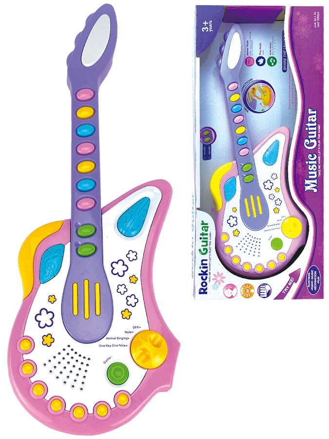 

Гитара музыкальная детская Город Игр IQ Baby Musiс GN-8162/розовый