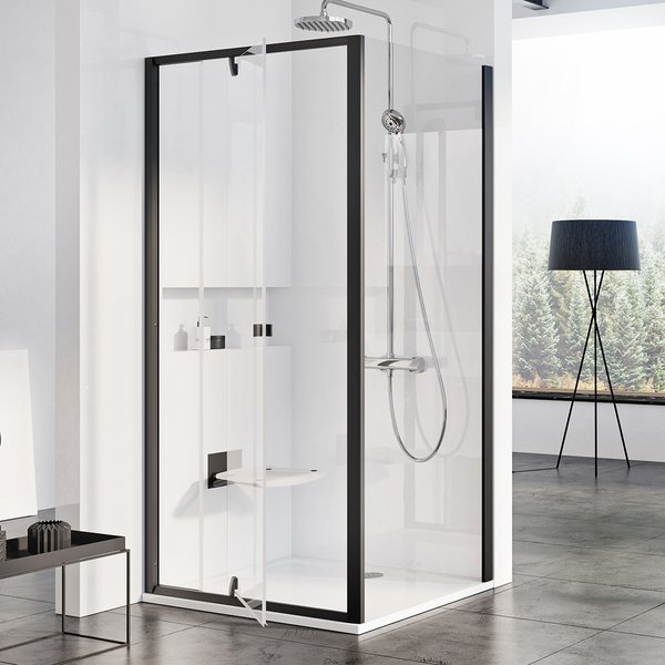 

Душевая стенка Ravak Pivot PPS-100 90GA0300Z1 профиль Черный стекло Transparent, Pivot
