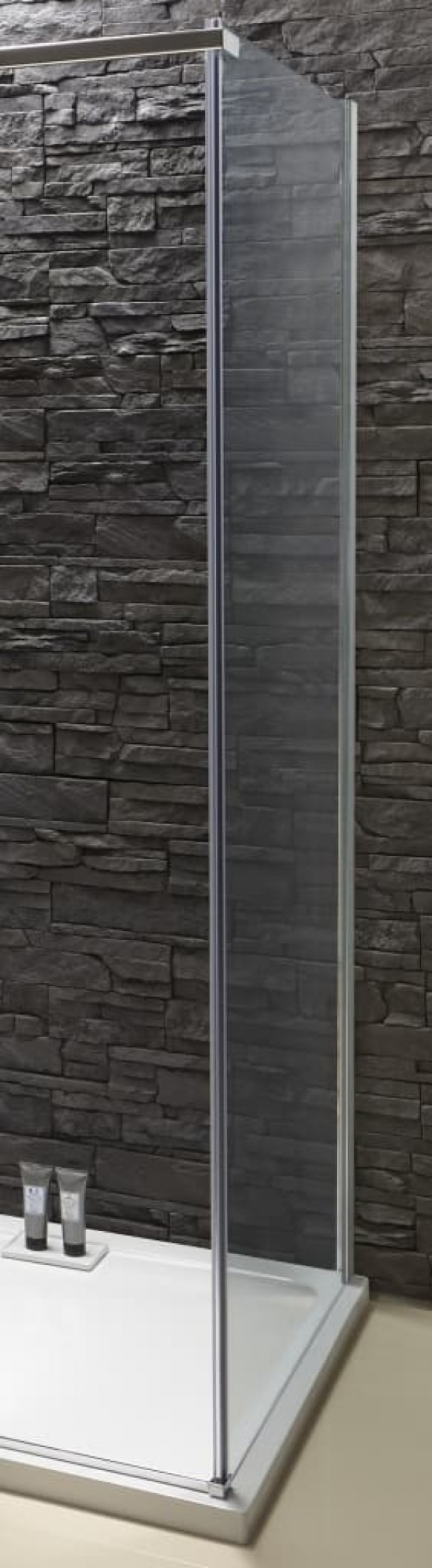 Душевая стенка Jacob Delafon Contra 90 E22FC90-BL профиль Черный матовый стекло прозрачное душевая стенка riho