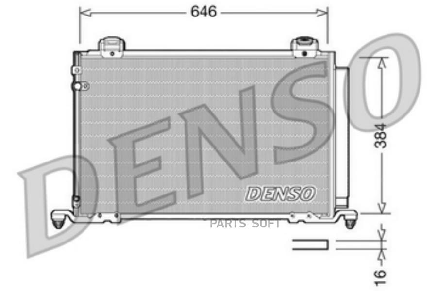 

Радиатор охлаждения двигателя DENSO DCN50026