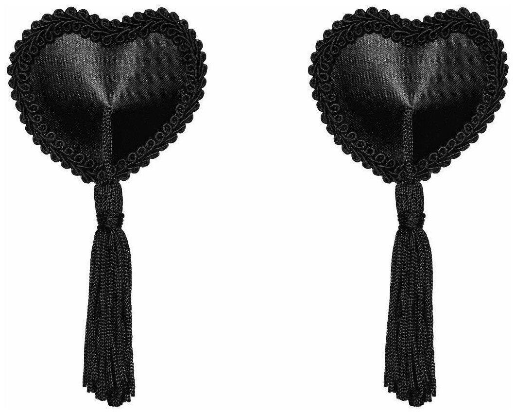 

Пэстисы с кисточками Tassel, Черный, Tassel nipple covers