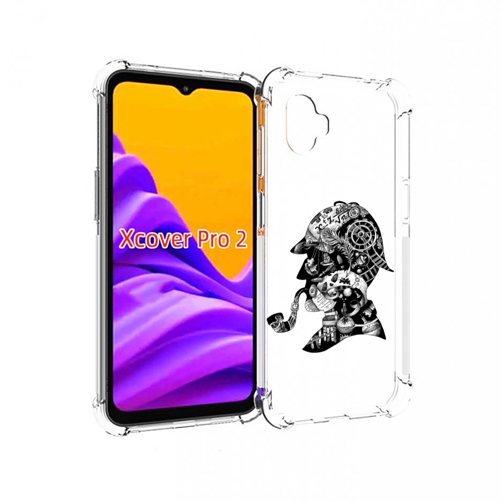 

Чехол MyPads мужчина с трубкой абстракция для Samsung Galaxy Xcover Pro 2, Прозрачный, Tocco