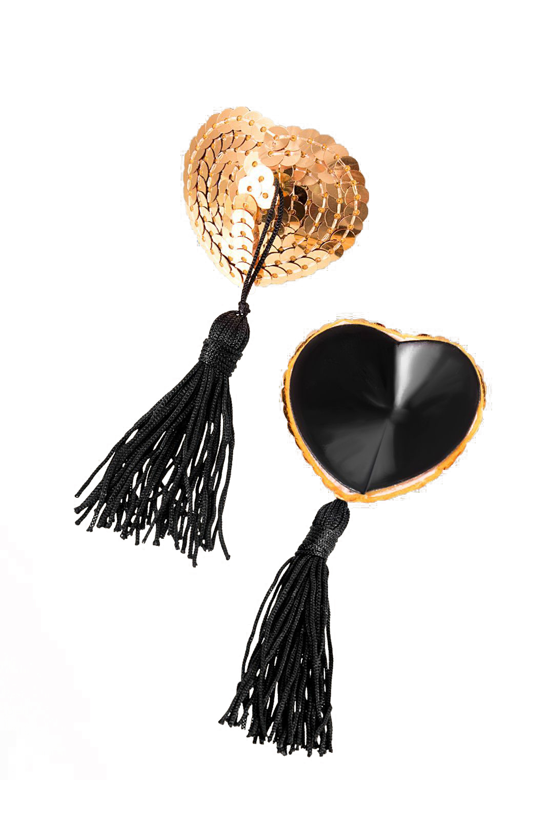 

Пэстис Waname Apparel Hearts with tassels в форме сердец с кисточками, золотисто-черный, Черный;золотистый, 499003