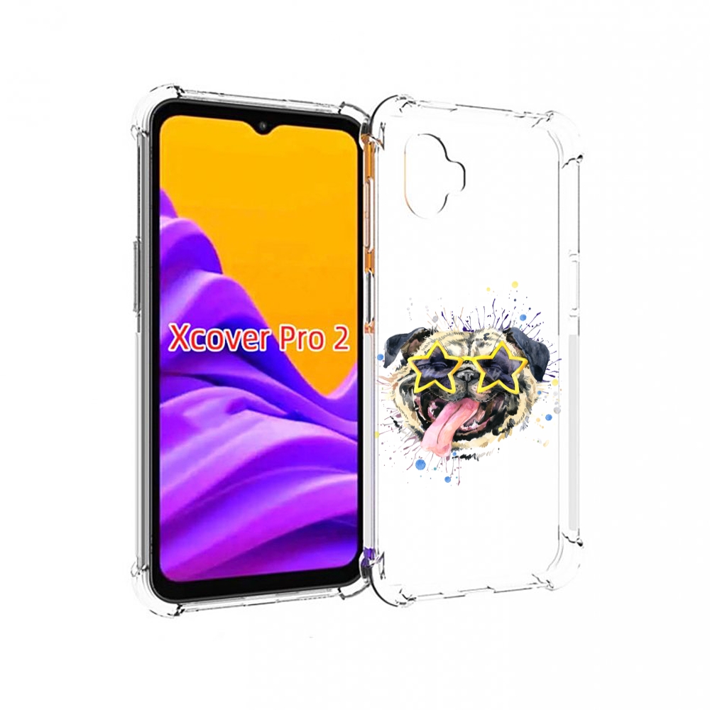 

Чехол MyPads мопс боксер для Samsung Galaxy Xcover Pro 2, Прозрачный, Tocco