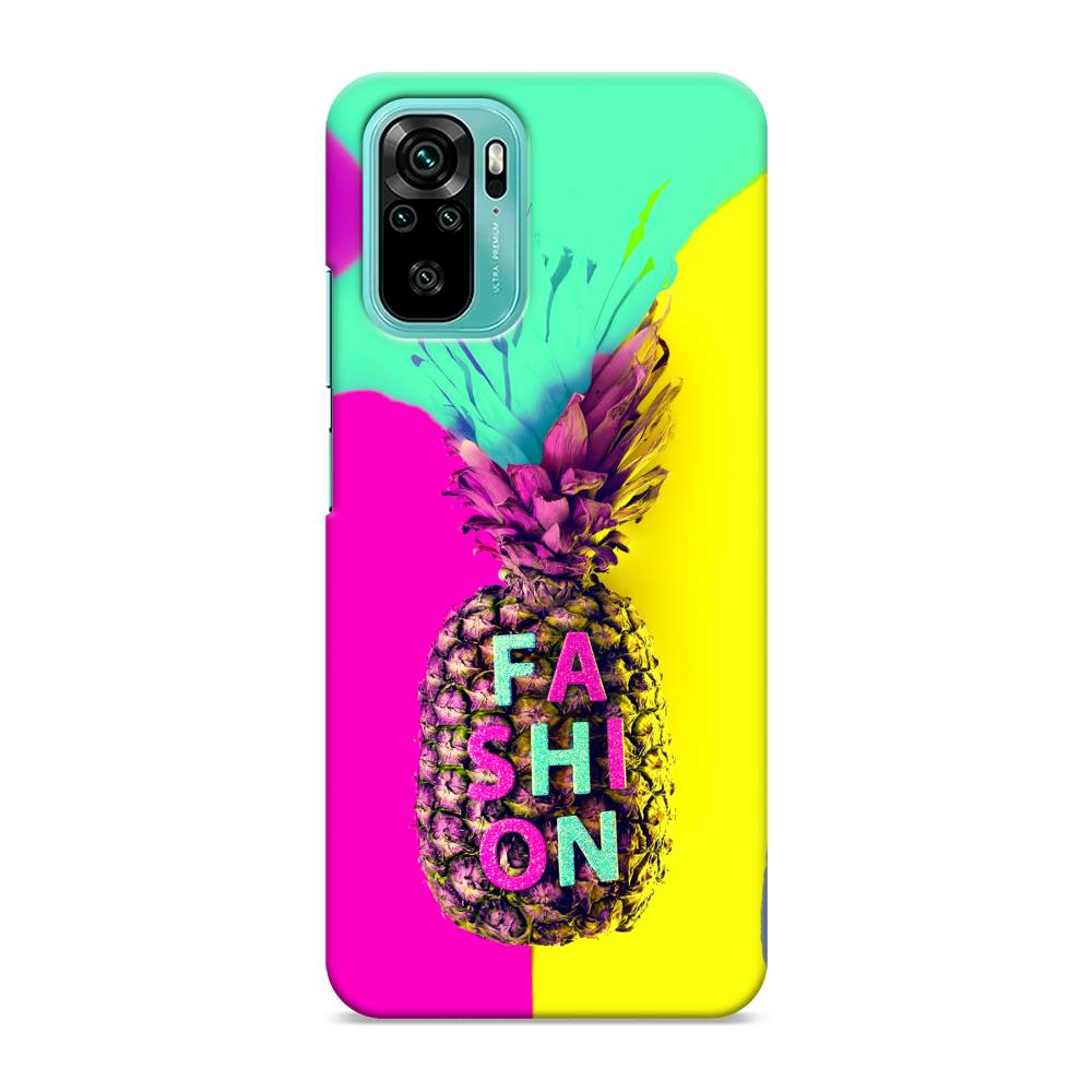 

Пластиковый чехол "Кислотный ананас" на Xiaomi Redmi Note 10S, 39920-7