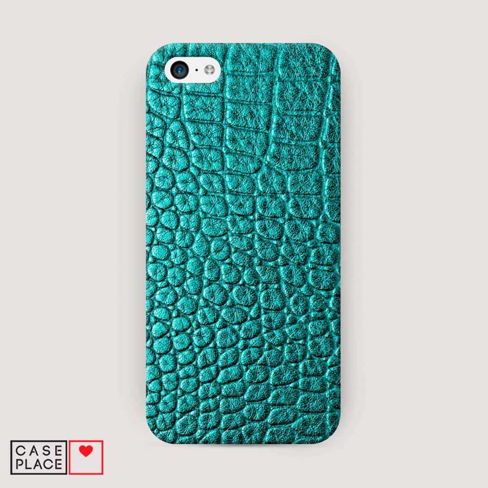 

Пластиковый чехол "Бирюзовая змея" на Apple iPhone 5C, 10220-2