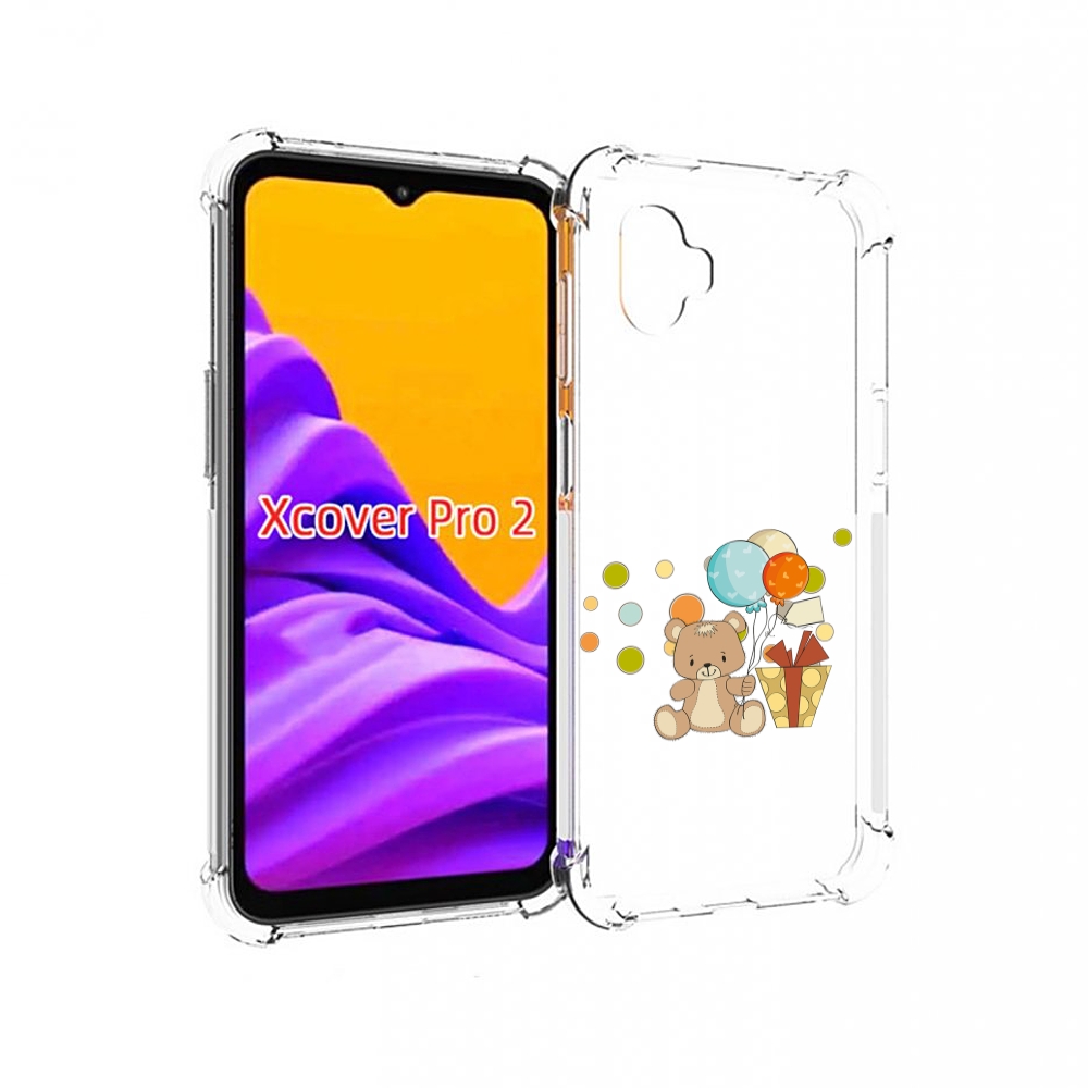 

Чехол MyPads медвеженок с подарком для Samsung Galaxy Xcover Pro 2, Прозрачный, Tocco
