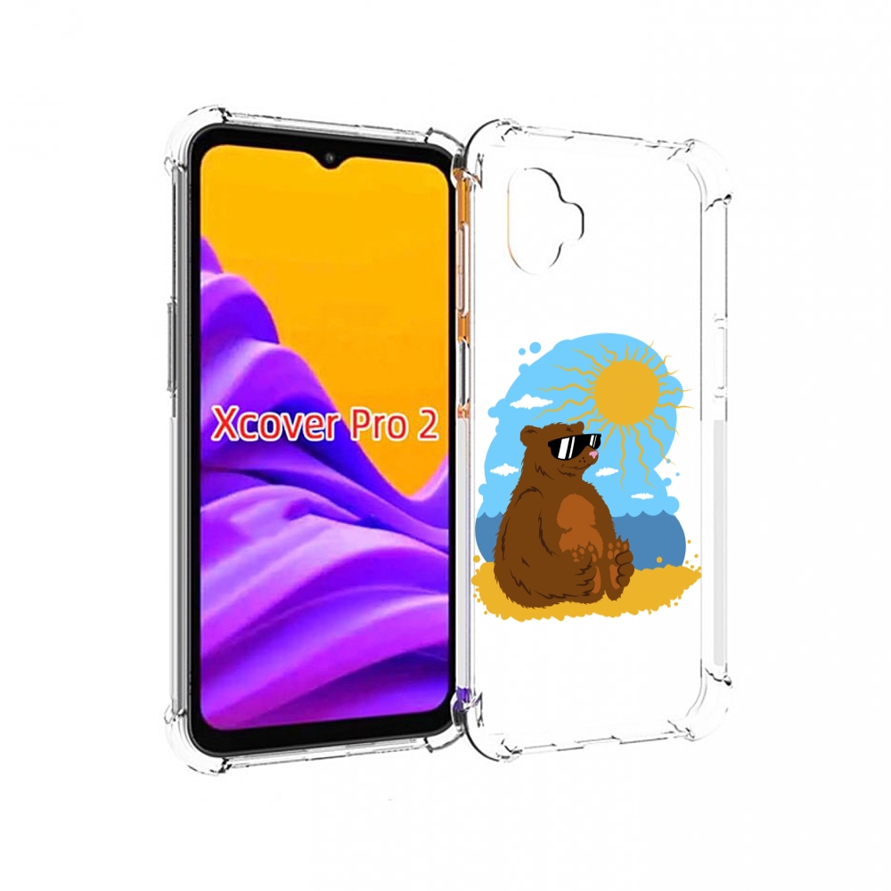 

Чехол MyPads медведь на чиле для Samsung Galaxy Xcover Pro 2, Прозрачный, Tocco