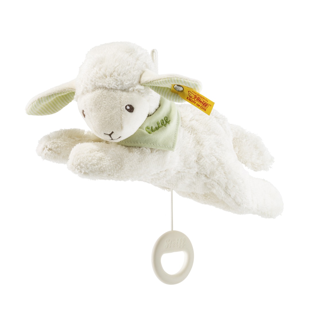 Мягкая игрушка Steiff Lenny lamb music box белый singing stuffed animals for babies sleep plush toys gift breathing with music plush toys lamb design girls boys for babies toys