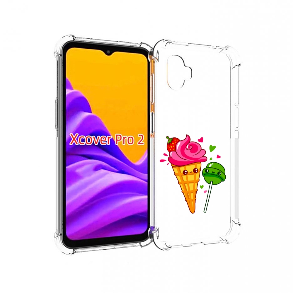 

Чехол MyPads Вкусняшки для Samsung Galaxy Xcover Pro 2, Прозрачный, Tocco