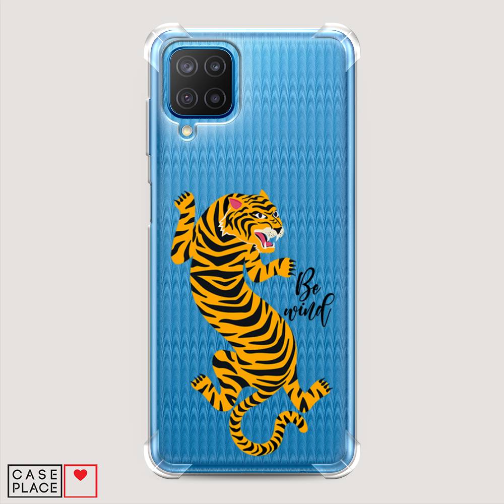 фото Противоударный силиконовый чехол "tiger be wind" на samsung galaxy m12 awog