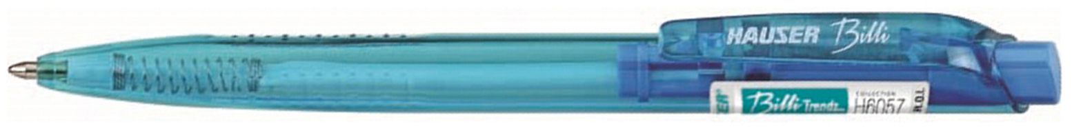 фото Hauser шариковая ручка hauser billi trendz, пластик, цвет синий h6056t-blue