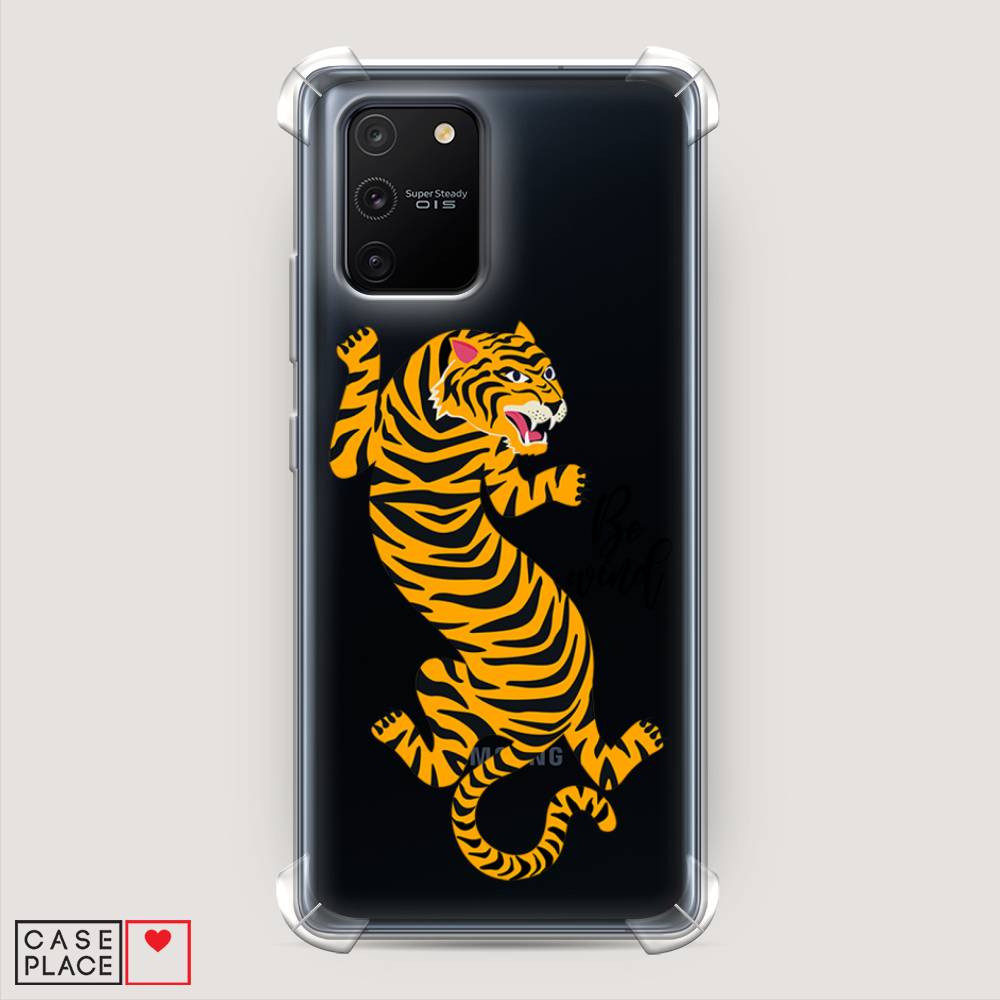 

Чехол Awog на Samsung Galaxy A91/S10 Lite "Tiger be wind", Разноцветный