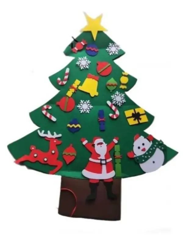 

Новогодняя фигурка ForAll Фетровая декоративная елка ForAllChristmasTreeF94 2х56х94 см, Зеленый, Фетровая декоративная елка на липучках