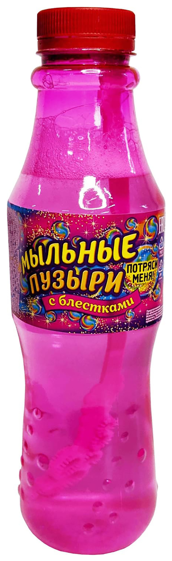 

Мыльные пузыри с блестками 600 мл в ассортименте