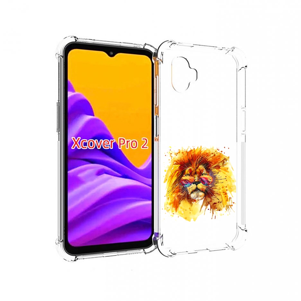 

Чехол MyPads лев в очках для Samsung Galaxy Xcover Pro 2, Прозрачный, Tocco