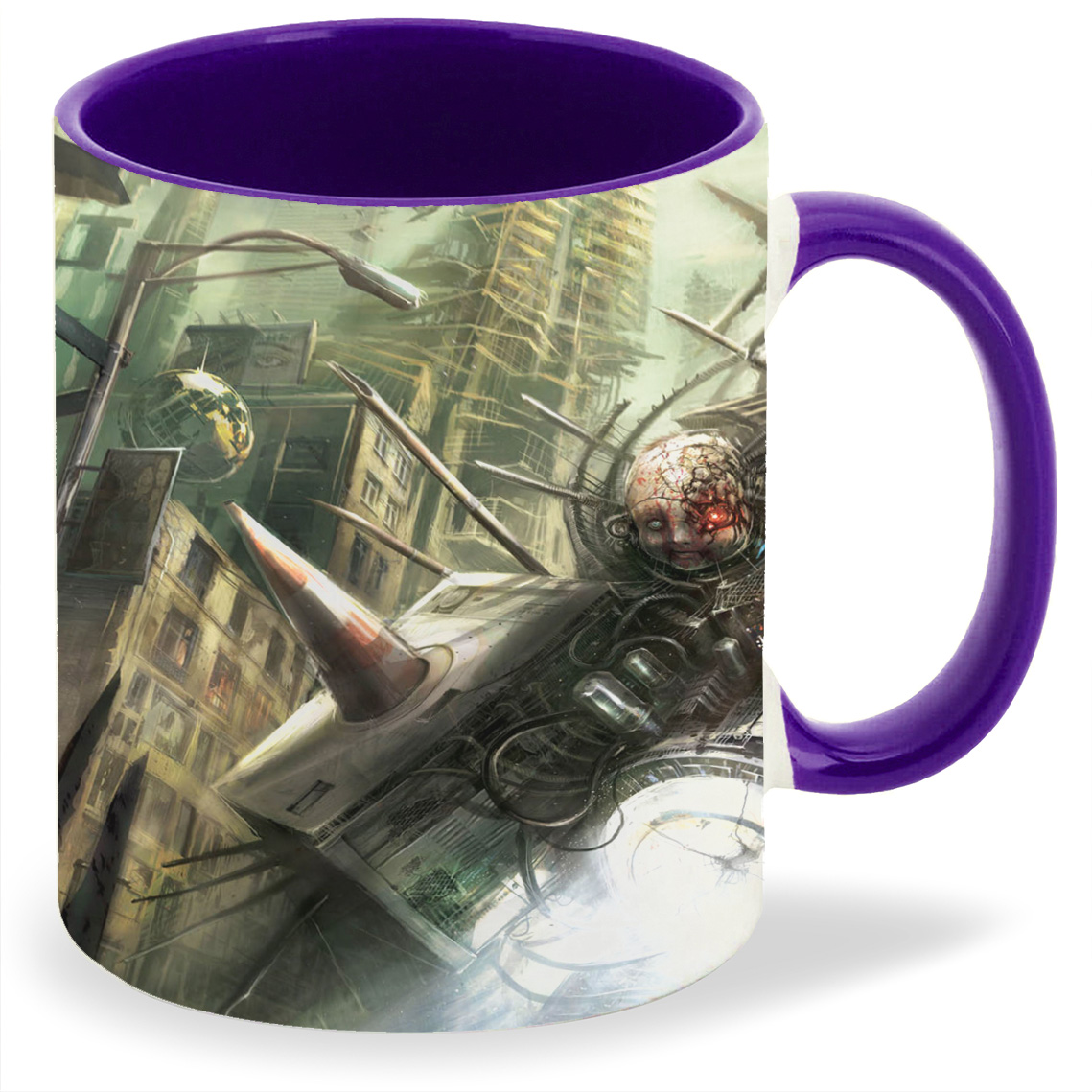 

Кружка CoolPodarok afterfall insanity Киборг Светофор Провода Город, afterfall insanity Киборг Светофор Провода Город