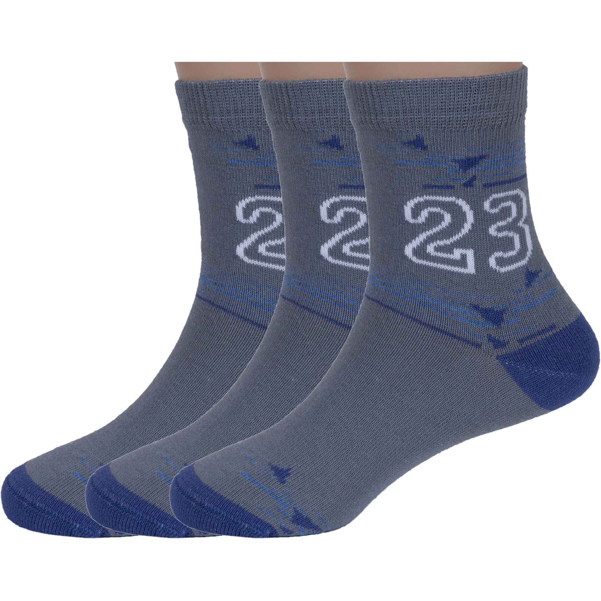 

Носки детские Rusocks 3-Д3-13499, рис 02, серые, 16-18, Серый, 3-Д3-13499