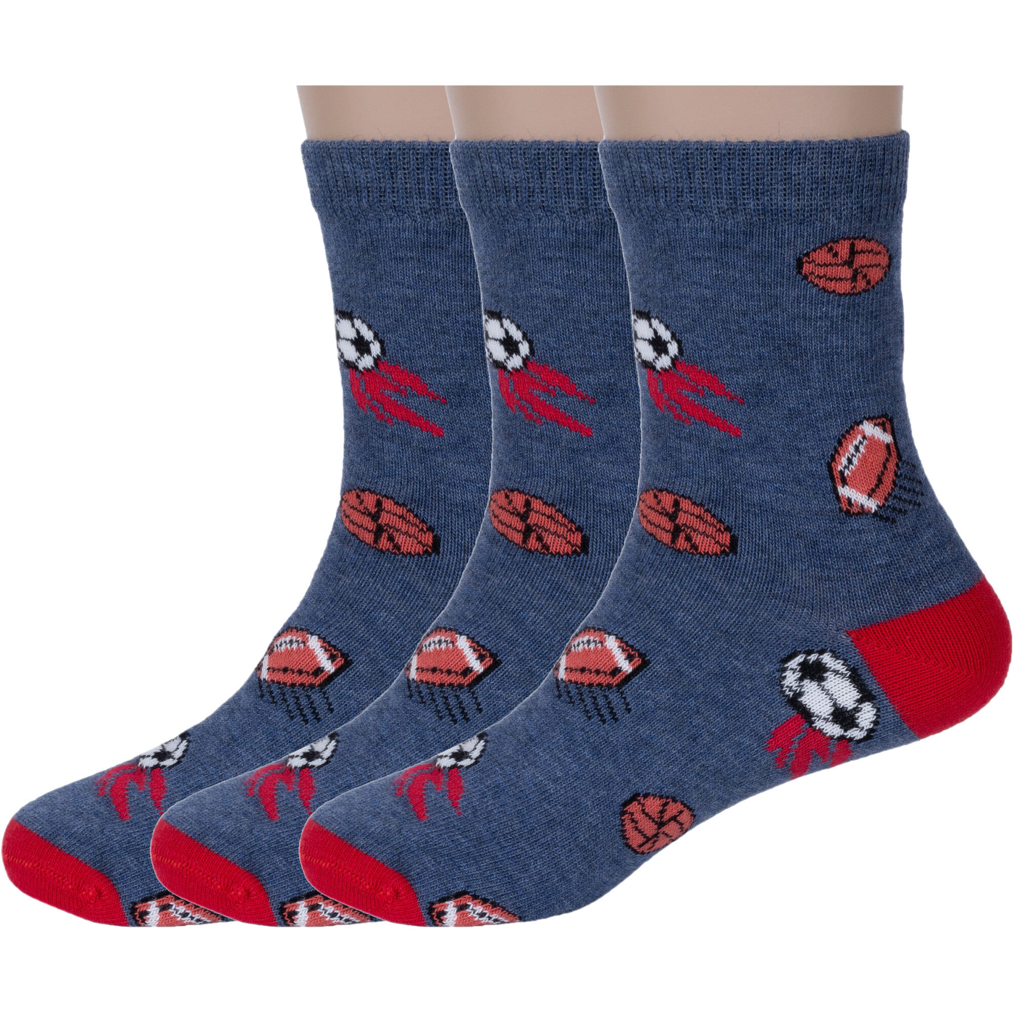 

Носки детские Rusocks 3-Д3-13500, рис 01, джинс, 16-18, Синий, 3-Д3-13500