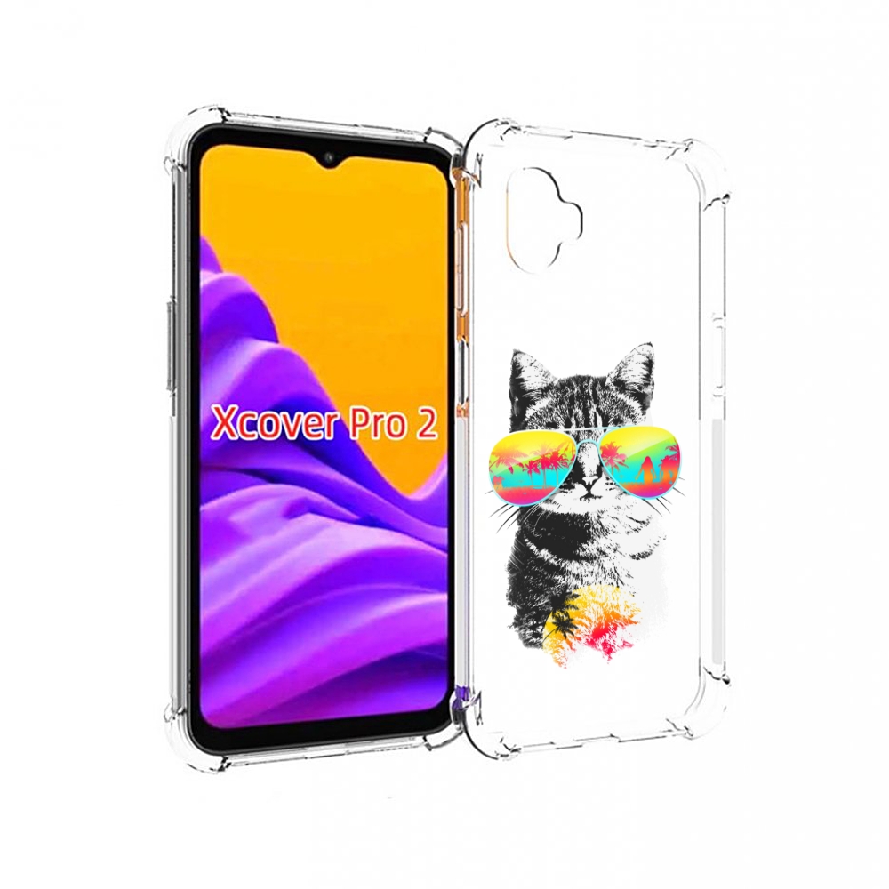 

Чехол MyPads крутой кот для Samsung Galaxy Xcover Pro 2, Прозрачный, Tocco