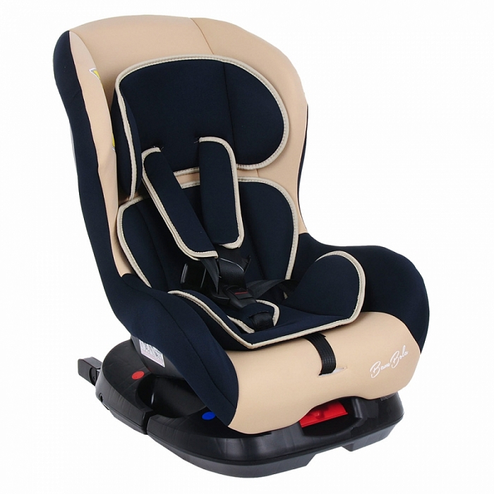 фото Автокресло bambola bambino isofix 0-18 кг бежевый/темно-синий