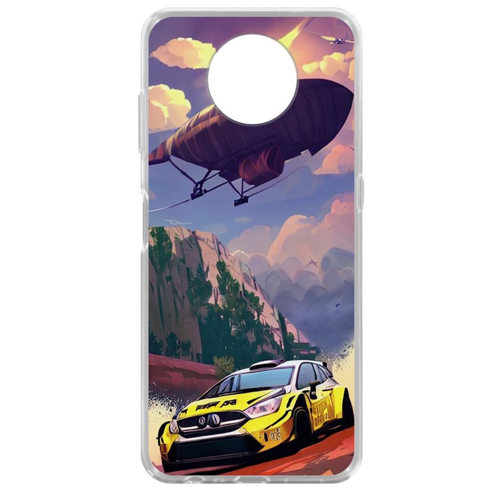 

Чехол-накладка Krutoff Clear Case Гонка для Nokia G10, Прозрачный