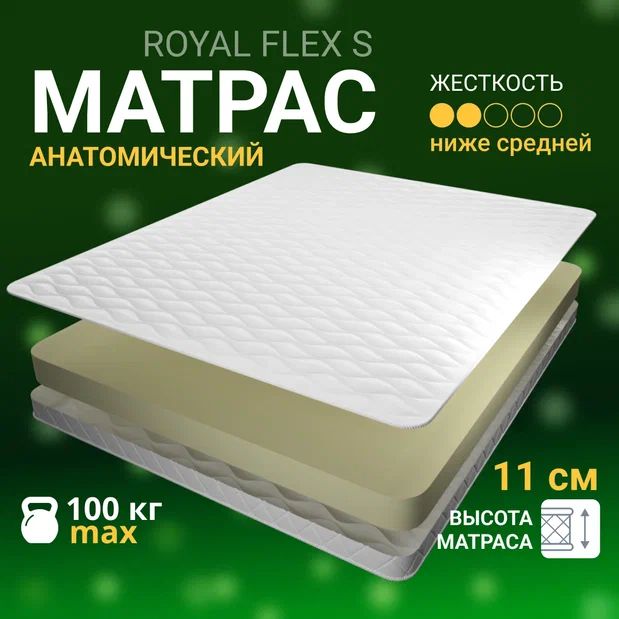 Матрас YANSON Royal Flex S 70-200 белый, размер односпальный