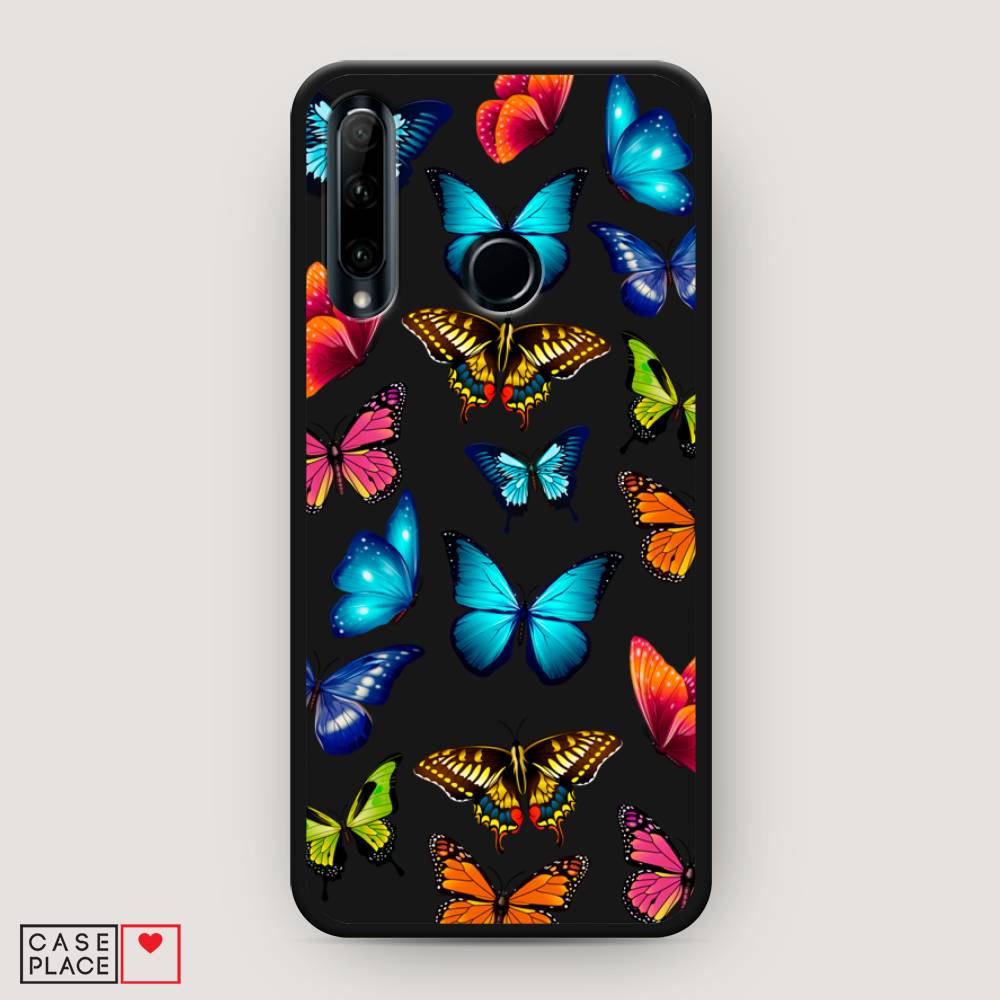 фото Чехол awog "разные бабочки" для honor 10i