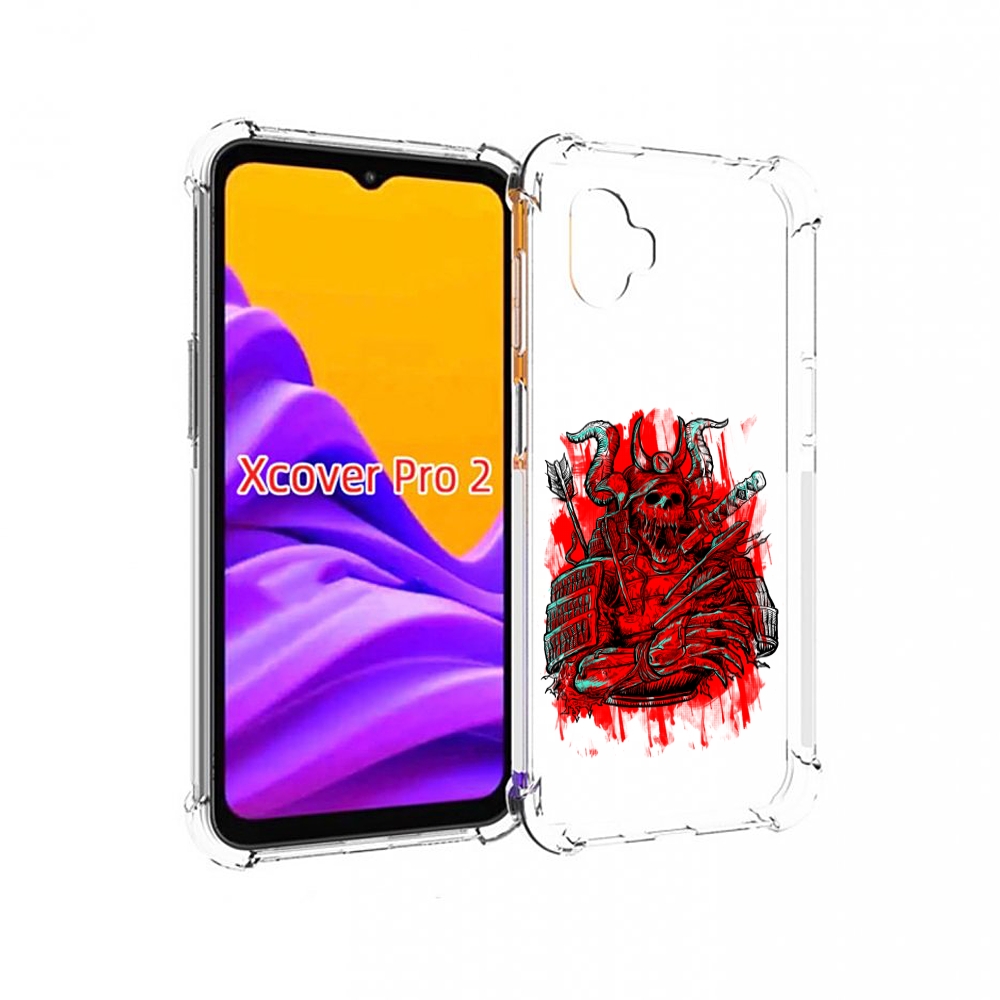 

Чехол MyPads красный скелет воин для Samsung Galaxy Xcover Pro 2, Прозрачный, Tocco