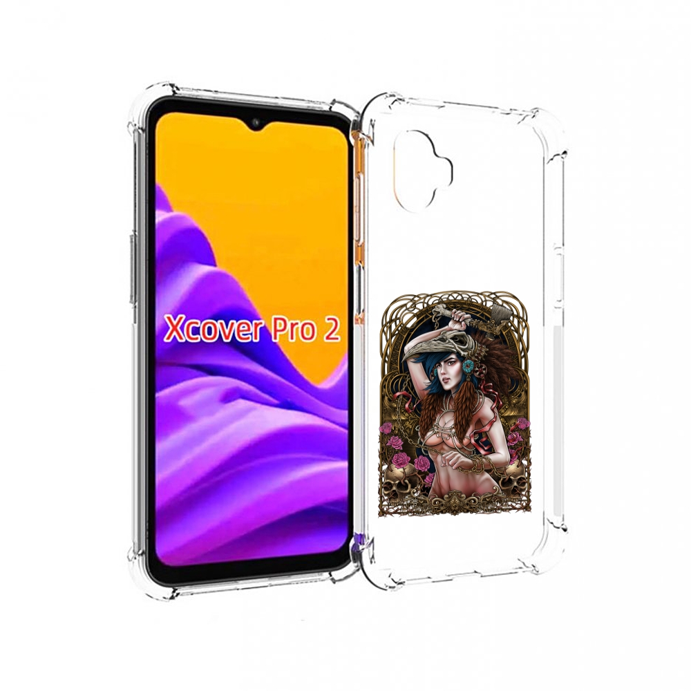 

Чехол MyPads красивая девушка рисунок для Samsung Galaxy Xcover Pro 2, Прозрачный, Tocco