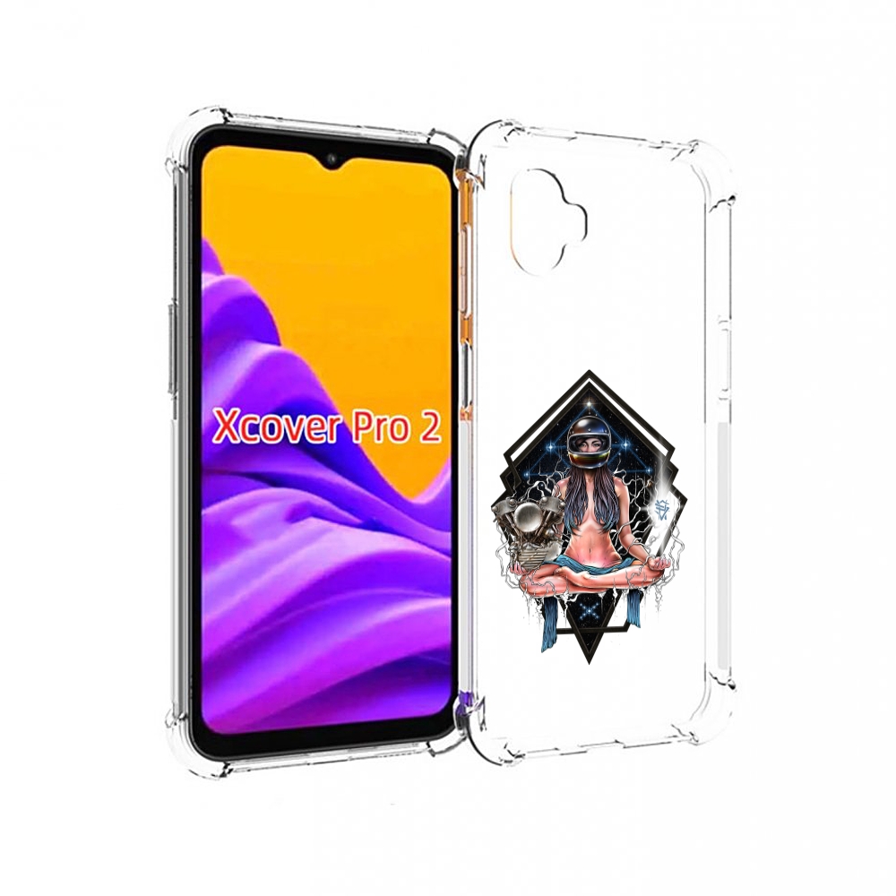 

Чехол MyPads красивая девушка в шлеме для Samsung Galaxy Xcover Pro 2, Прозрачный, Tocco