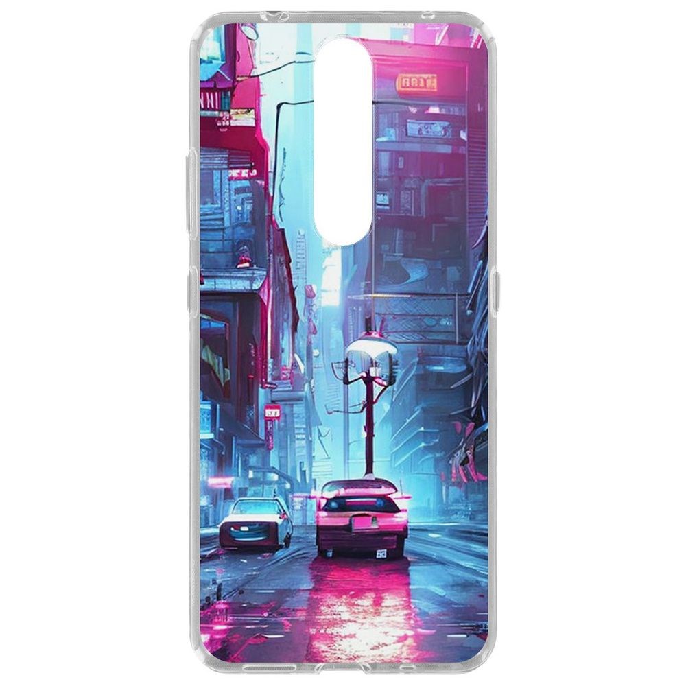 

Чехол-накладка Krutoff Clear Case Киберпанк Улица для Nokia 2.4, Прозрачный