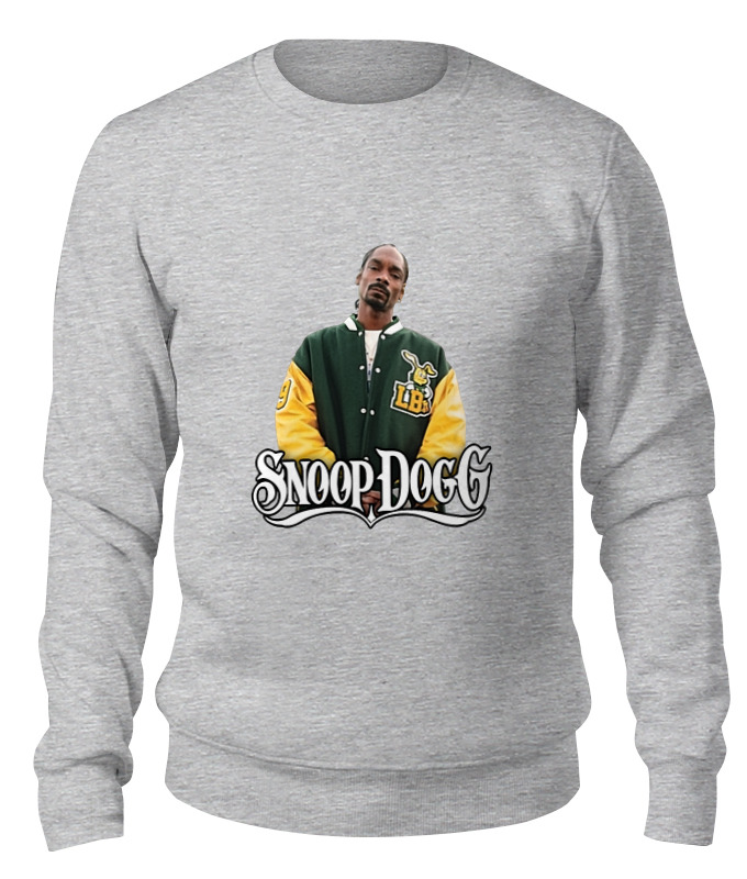 

Свитшот унисекс Printio Snoop dogg серый M, Snoop dogg