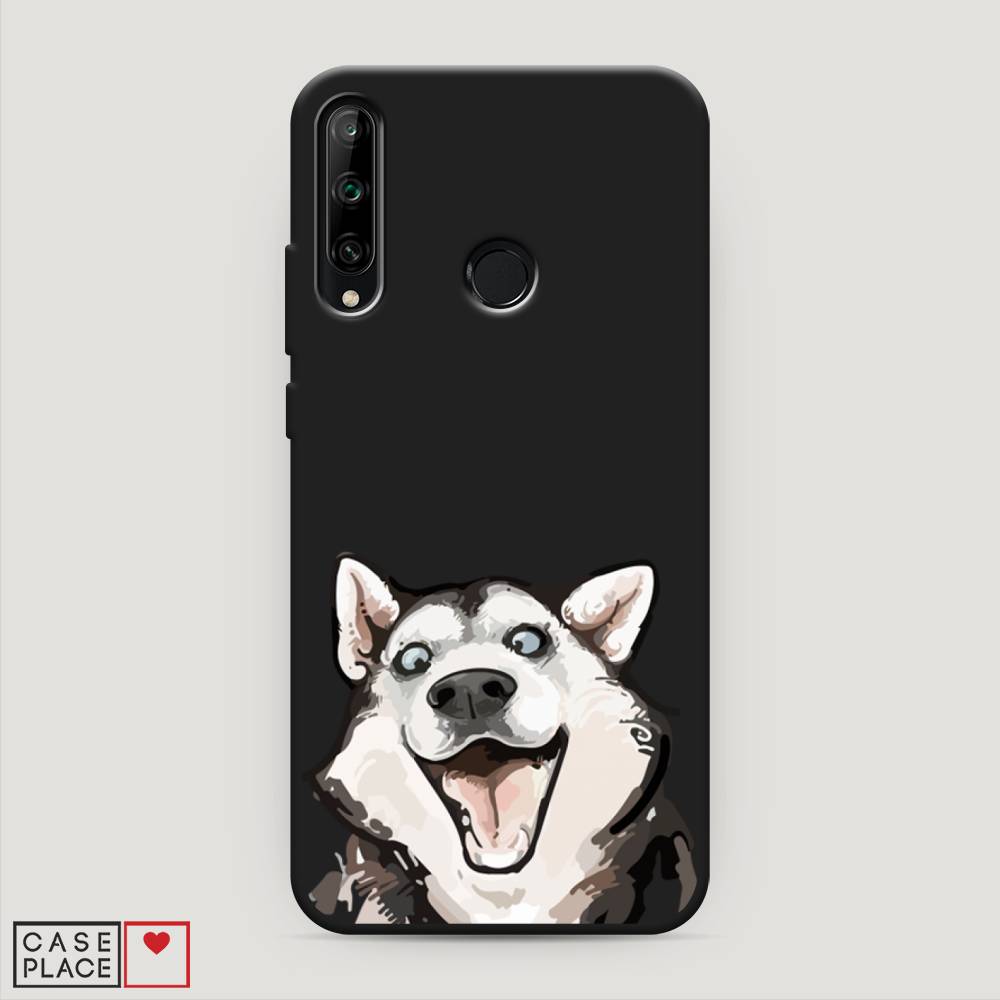 

Чехол Awog на Honor 9C "Радостный хаски", Белый;голубой;черный, 612552-1