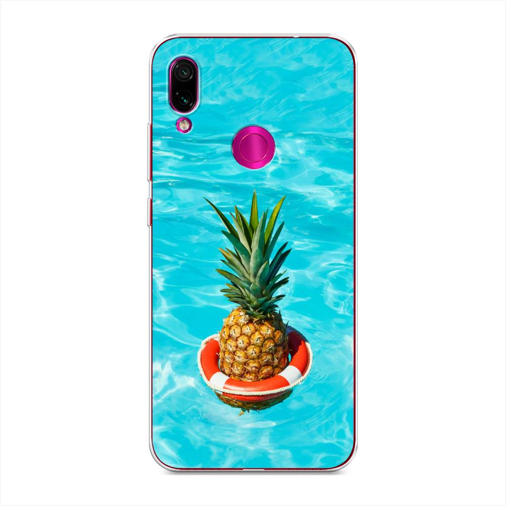 

Чехол Awog на Xiaomi Redmi Note 7 "Ананас в бассейне", Разноцветный, 34750-10