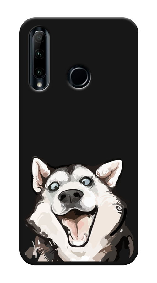 

Чехол Awog на Honor 10i "Радостный хаски", Белый;голубой;черный, 68852-1