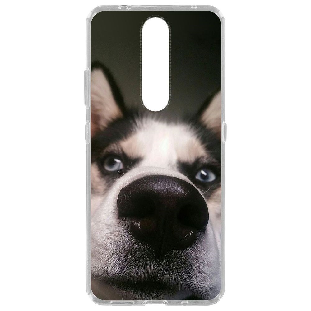 

Чехол-накладка Krutoff Clear Case Нос для Nokia 2.4, Прозрачный