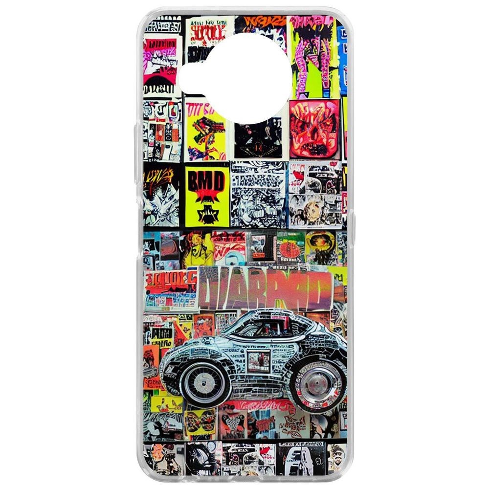 

Чехол-накладка Krutoff Clear Case Автопамфлет для Nokia 8.3 5G, Прозрачный