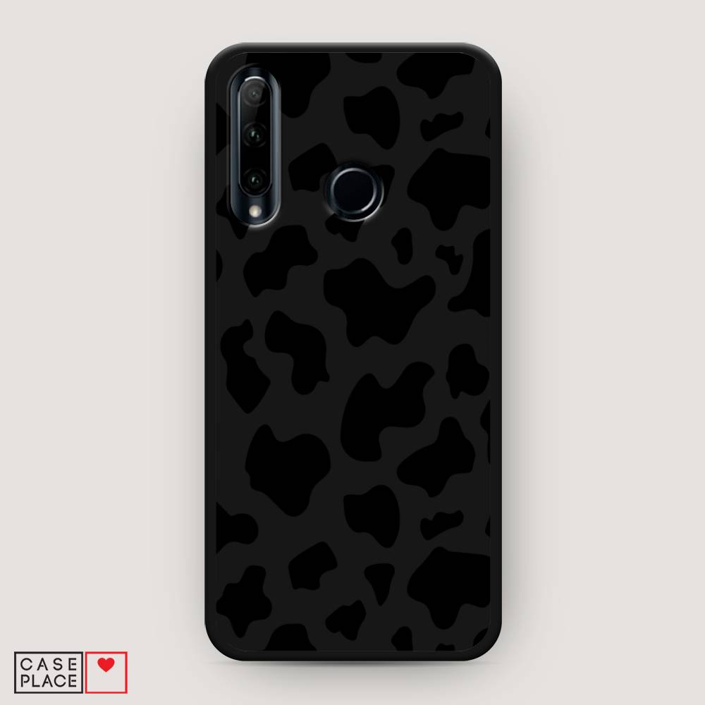 

Чехол Awog на Huawei P Smart Plus 2019 "Пятна коровы черные", Черный, 69252-1