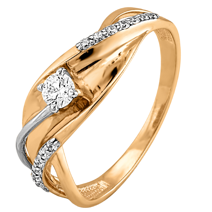 

Кольцо из золота р. 16,5 Александра кл1295-62, Swarovski, кл1295-62