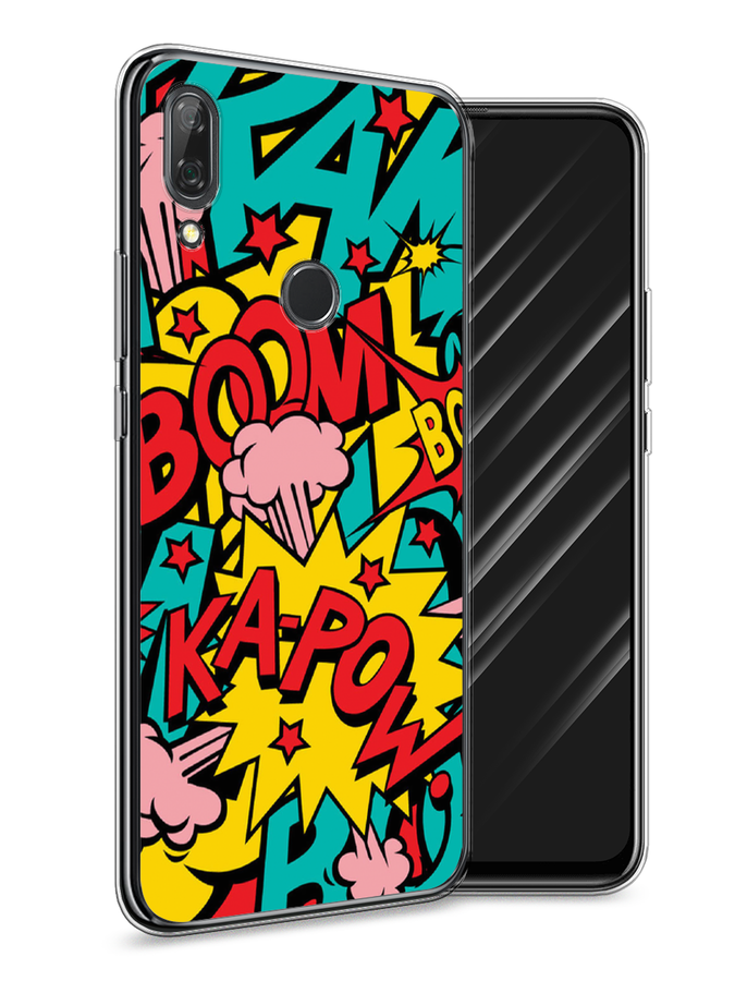 

Чехол Awog на Huawei P Smart Z "Постер pop art", Голубой;желтый;красный, 69450-9